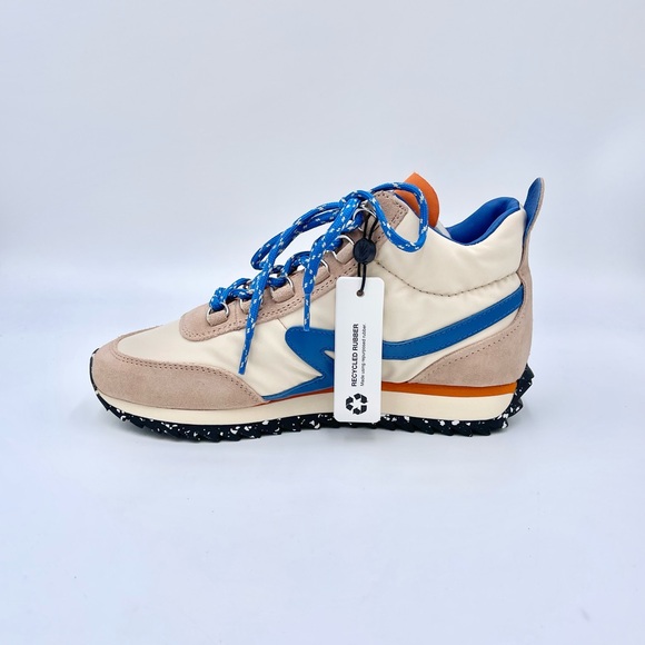 NEW Rag & Bone Retro Hiker Houndstooth Buff Sand Blue Sneaker Women’s size 7 - Picture 8 of 14